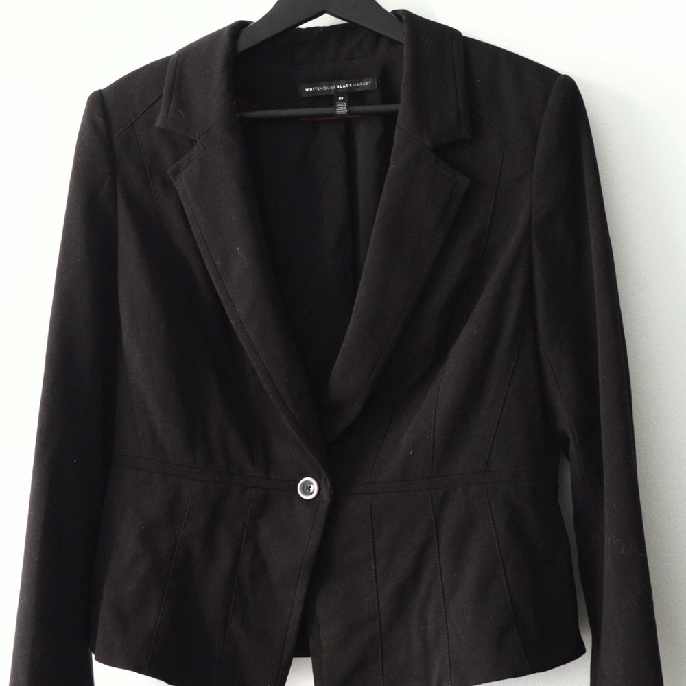White House Black Market Black Blazer